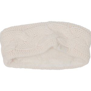 New! The North Face Soft Cream Cable Headband in Snow